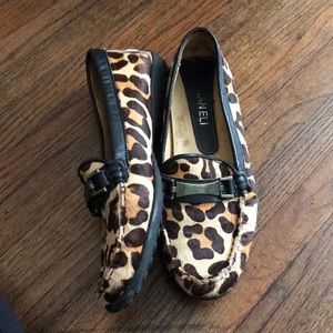 Canelo Leopard Calf Hair Loafer